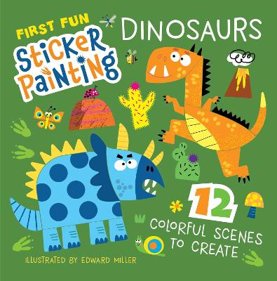 First Fun Sticker Painting Dinosaurs