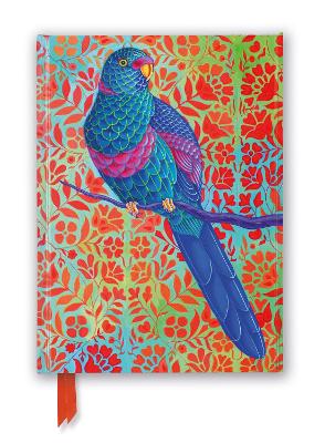 Jane Tattersfield Blue Parrot Foiled Lined Journal