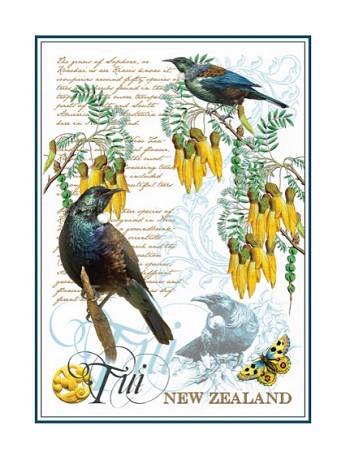 Teatowel NZ Tui