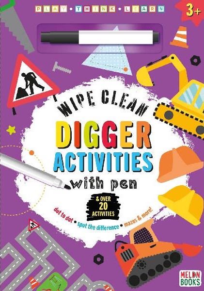 Digger Wipe Clean Activities